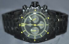 Invicta Aviator cronógrafo masculino mostrador preto relógio de aço inoxidável preto 1745 comprar usado  Enviando para Brazil