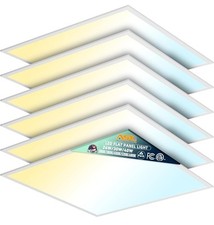 Paquete de 6 luces LED de panel plano Allsmartlife 2x2, regulables, opciones de 5 CCT (3000K-6000 segunda mano  Embacar hacia Mexico