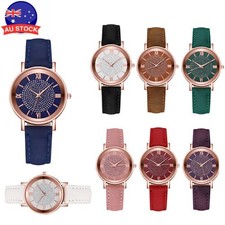 Relógio social feminino casual imitação de numerais romanos pulseira de couro quartzo analógico, usado comprar usado  Enviando para Brazil