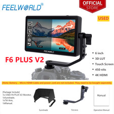 FEELWORLD F6 PLUS V2 6 polegadas DSLR câmera monitor de campo toque HDR 3D LUT 4K HDMI comprar usado  Enviando para Brazil