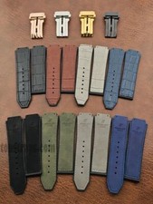 Pulseira de borracha e couro para Hublot Classic Fusion Series 25x19mm comprar usado  Enviando para Brazil