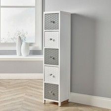 White wooden storage for sale  BLACKBURN
