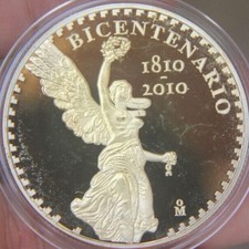 Usado, Medalha comemorativa do 200º aniversário da independência do México folheada a ouro 40 mm comprar usado  Enviando para Brazil