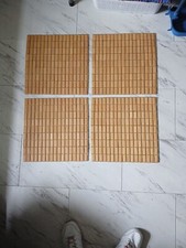 Placemats quadrados de azulejo de bambu (conjunto de 4) 15 x 15 pol, usado comprar usado  Enviando para Brazil
