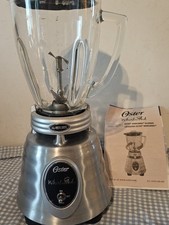 Liquidificador Oster Classic jarro de vidro inoxidável retrô redemoinho prata alternador 600W comprar usado  Enviando para Brazil
