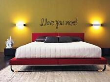 I LOVE YOU MORE Arte de Pared Vinilo Calcomanía Letras Palabras Adhesivo Plantilla Decoración 36" segunda mano  Embacar hacia Mexico