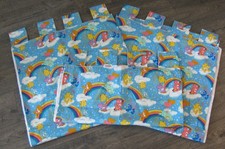 Cortinas vintage Care Bears, 3 painéis total 63” de largura X 88” caseiras-1983 comprar usado  Enviando para Brazil