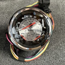 Usado, VeeThree Boat Multi Gauges 781183PDFB | Velocímetro Volt Combustível 4-3/8” Recorte Novo comprar usado  Enviando para Brazil