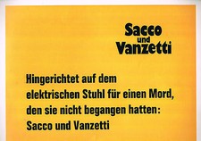 Sacco vanzetti gebraucht kaufen  Braunschweig