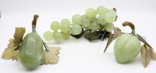 Uvas de pedra verde com folhas de jade esculpidas frutas MCM meados do século vintage. comprar usado  Enviando para Brazil
