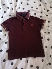 Fred perry burgundy for sale  TROWBRIDGE