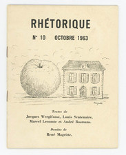 Rhetorique 10 Belgian Surrealist magazine 1962 René Magritte Louise Scutenaire comprar usado  Enviando para Brazil