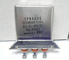 CAPACITOR SPRAGUE CP69B4EF254V1, 6.000 MEGA OHMS/3 ABAS DE SOLDA NOVO ESTOQUE ANTIGO comprar usado  Enviando para Brazil