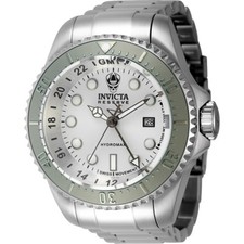 Relógio masculino Invicta Hydromax GMT data quartzo mostrador prata 45473, usado comprar usado  Enviando para Brazil