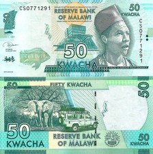 Malawi 50 kwacha 2020 P-64g UNC, używany na sprzedaż  Wysyłka do Poland