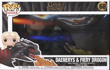J Funko POP! Passeios | Televisão | Game of Thrones | Daenerys & Fiery Drogon #68, usado comprar usado  Enviando para Brazil