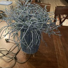 Lámpara única hecha a mano con cuentas azul real segunda mano  Embacar hacia Mexico