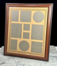 Moldura vintage anos 70 anos 80 madeira 10 aberturas colagem marrom retrô 14"" comprar usado  Enviando para Brazil