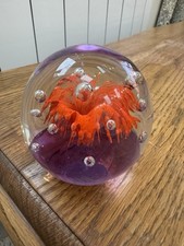 Large glass paperweight for sale  WORKINGTON