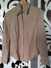 Camicia beige gessato usato  Torino