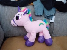 Unicorn rainbow plush for sale  CANNOCK