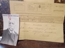 Autografo Patriota Italiano Matteo Renato Imbriani, Politico Italiano... comprar usado  Enviando para Brazil