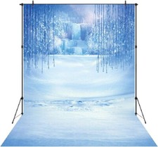 Aperturee Natal Inverno Fundo, 5X7 pés Decorações de Festa de Aniversário Frozen Cry comprar usado  Enviando para Brazil