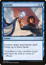 Tarjeta inglesa azul Unwind casi nueva de Dominaria Magic The Gathering segunda mano  Embacar hacia Mexico