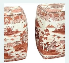 Vintage chinoiserie stools d'occasion  Expédié en Belgium
