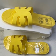 Sam Edelman Bay Jelly Mini Sandálias Amarelas Slides Juventude All Man Made 2M comprar usado  Enviando para Brazil