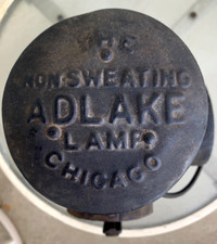 Lâmpada ADLAKE sem suor Chicago Railroad trem interruptor lanterna Santa Fé e suporte comprar usado  Enviando para Brazil