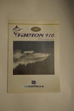 Faeton 910 brochure usato  Spedire a Italy