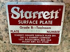 Starrett surface plate for sale  LEICESTER