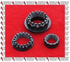 CONJUNTO DE 3 PORCAS DE EIXO DE RODA PRETA TITÂNIO DESIGN DE 12 PONTOS 748 916 996 998 comprar usado  Enviando para Brazil