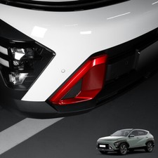 Tampa de quadro de lâmpada de neblina para para para-choque dianteiro de carro vermelho acabamento para Hyundai Kona 2024 2025 comprar usado  Enviando para Brazil