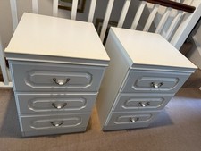 White bedside cabinets for sale  BRENTWOOD