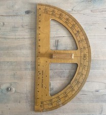 Large wooden protractor for sale  LITTLEHAMPTON