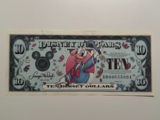 Disney dollars note for sale  LONDON
