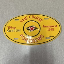 Placa de licença inaugural Walt Disney World The Cruise For Crews Line 1998 etiqueta 12"" comprar usado  Enviando para Brazil
