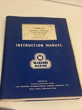 Marconi marine instruction for sale  CLEETHORPES