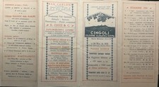 1928 brochur cingoli usato  Italia