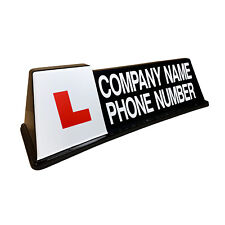 Placa de teto preta para escola de condução gráfica personalizada número de nome ENTREGA GRATUITA comprar usado  Enviando para Brazil