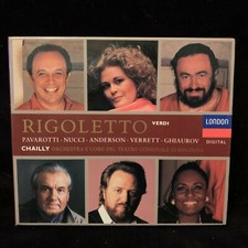 VERDI Rigoletto - PAVAROTTI - NUCCI - CHAILLY - LONDON SOLID SILVER 2CD BOX 1989 comprar usado  Enviando para Brazil