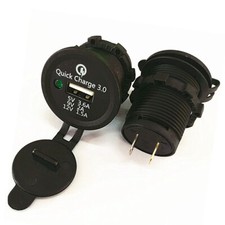 Adaptador carregador de carro 3.6A USB carregamento rápido 3.0 12V-24V motocicleta comprar usado  Enviando para Brazil