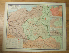 ZIEMIA POLSKIE ZIEMIE POLSKIE ZIEMIE POLSKIE 1864-1914 MAPA na sprzedaż  Wysyłka do Poland