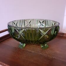 Footed green glass for sale  YORK