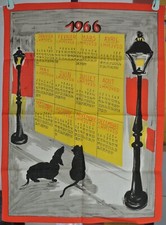 Torchon calendrier 1966 d'occasion  Le Luc