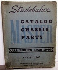 1929-40 Studebaker Dealer Master Chassis Peças Catálogo Livro Todos os Oitos Original comprar usado  Enviando para Brazil
