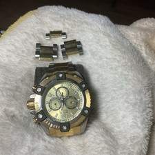 Relógio INVICTA Reserve Octane 56mm modelo 26109 tom dourado aço inoxidável + elos extras comprar usado  Enviando para Brazil