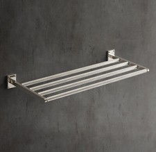 Hardware de restauração Lambeth rack de trem serrilhado níquel polido caixa aberta comprar usado  Enviando para Brazil